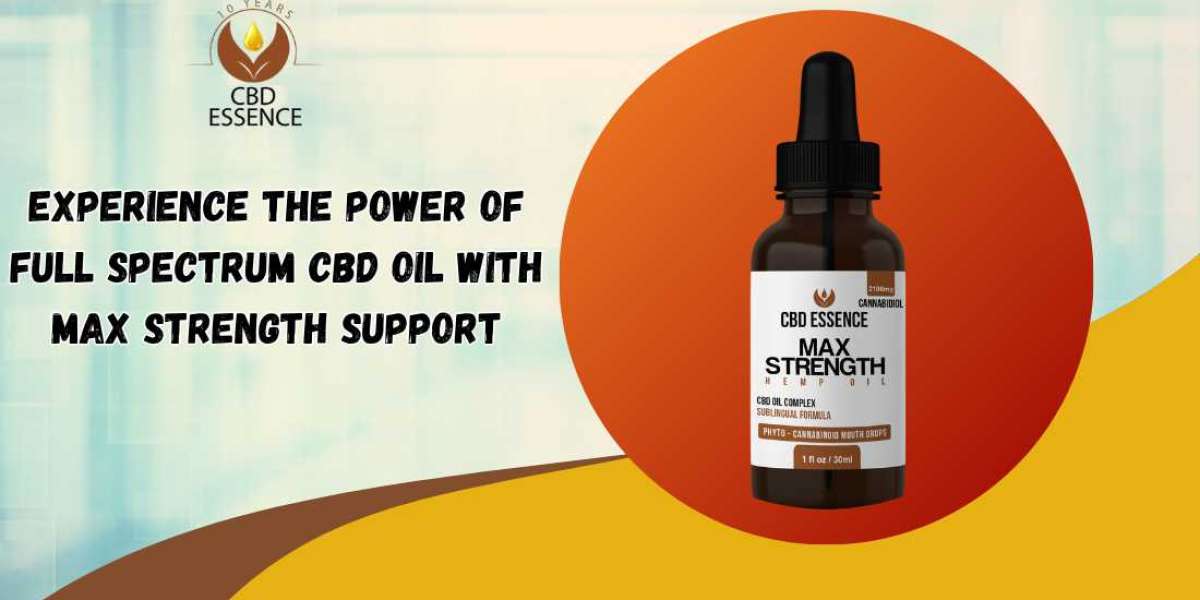 Experience the Power of Full Spectrum CBD Oil with Max Strength Support