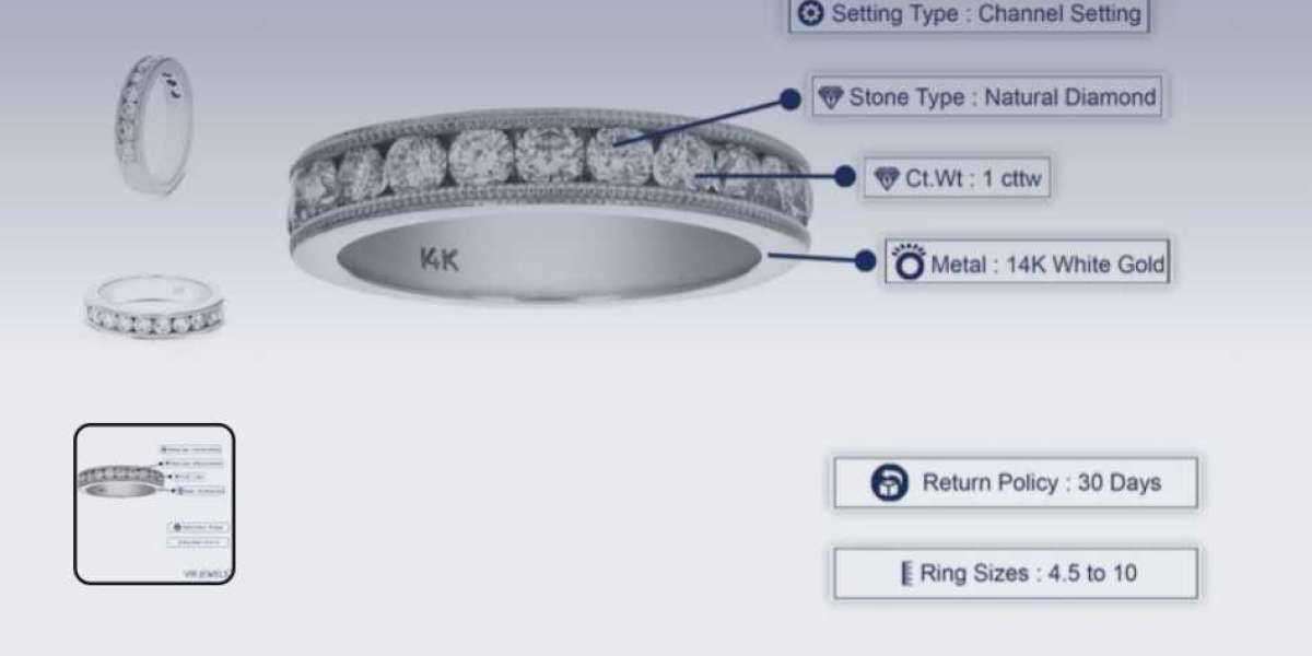 Elegant Diamond Wedding Bands in White Gold – A Timeless Symbol of Love